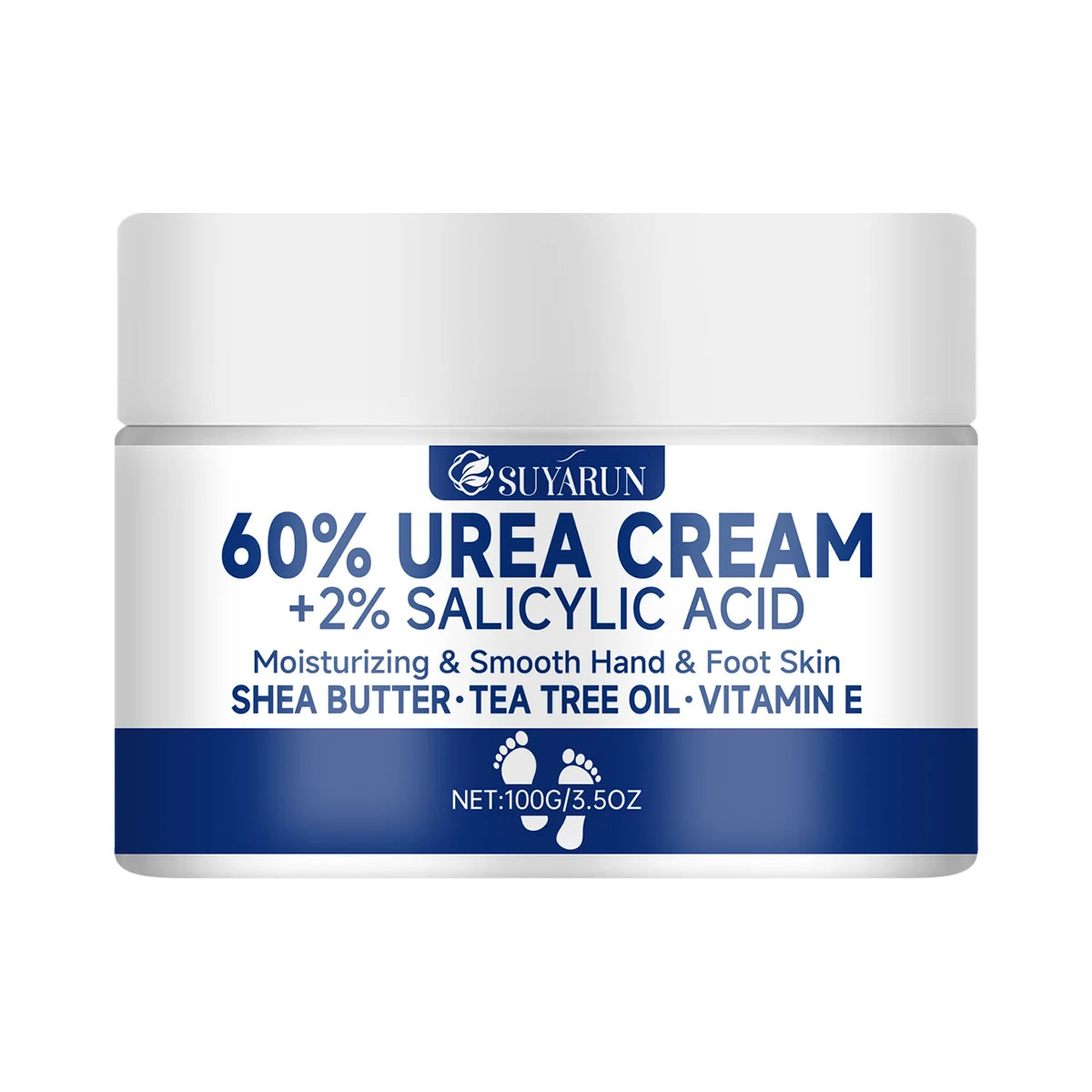SUYARUN 60% Urea Foot Cream – Intensive Repair for Cracked Heels, Calluses & Dry Skin