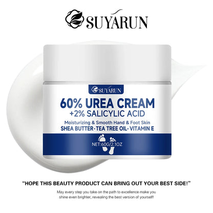 SUYARUN 60% Urea Foot Cream – Intensive Repair for Cracked Heels, Calluses & Dry Skin