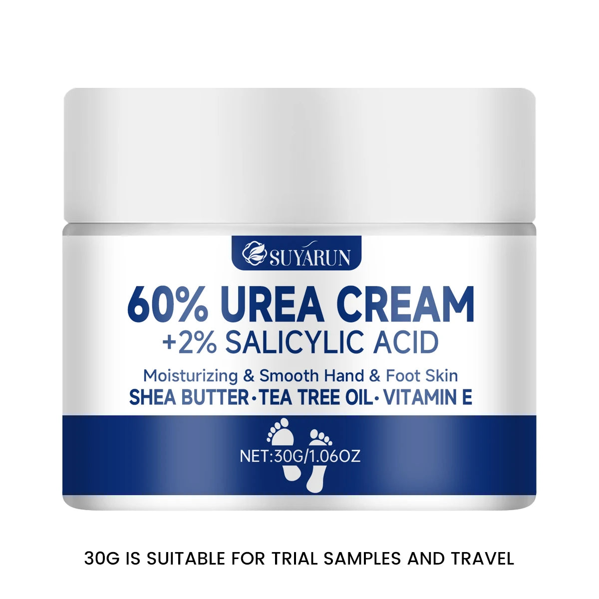 SUYARUN 60% Urea Foot Cream – Intensive Repair for Cracked Heels, Calluses & Dry Skin