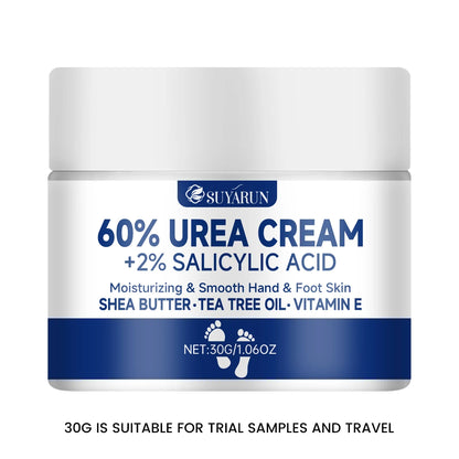 SUYARUN 60% Urea Foot Cream – Intensive Repair for Cracked Heels, Calluses & Dry Skin